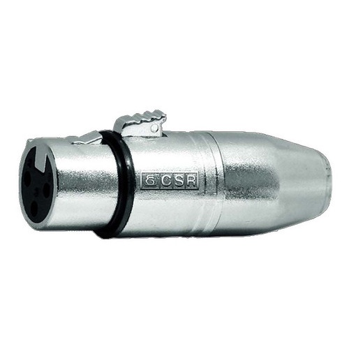 Adaptador Mini Xlr Macho 3 Pinos X Xlr Cannon Femea Csr 509