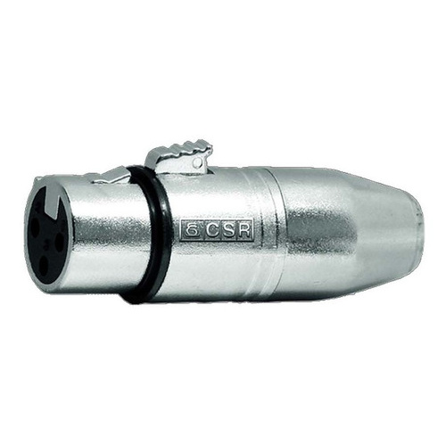 Adaptador Mini Xlr Macho 3 Pinos X Xlr Cannon Femea Csr 509