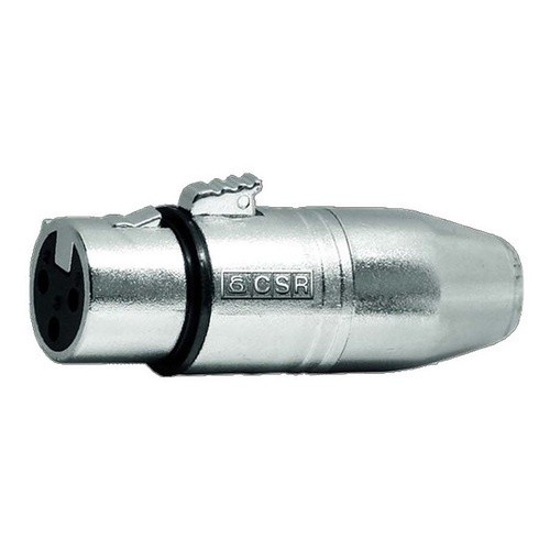 Adaptador Mini Xlr Macho 3 Pinos X Xlr Cannon Femea Csr