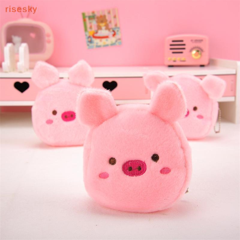 Porta-Moedas Pink Pig Com Fone De Ouvido Fio USB-Presente Infantil