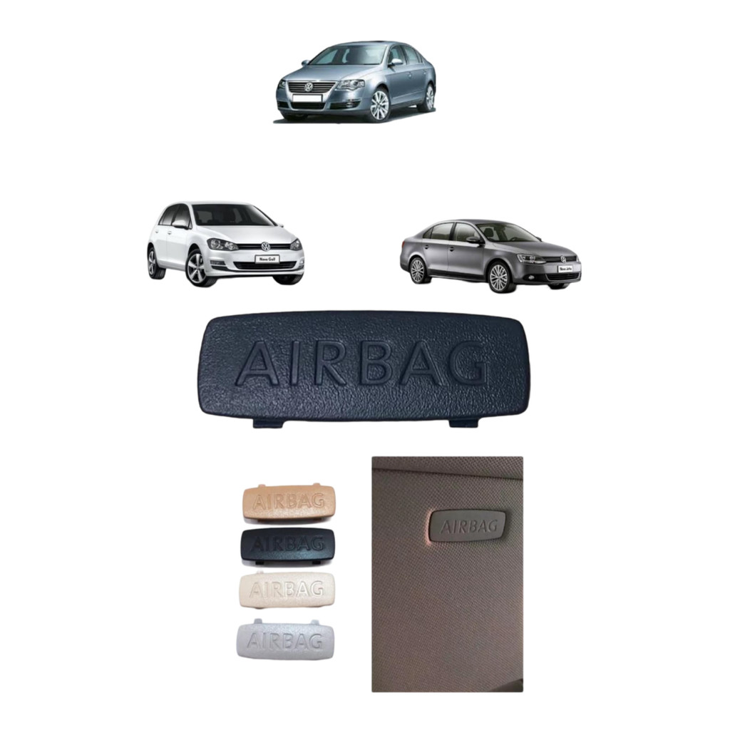 Acabamento Interno Airbag Golf Jetta Passat Polo Preto 2006 2007 2008 2009 2010 2011 2012 2013 2014 2015 3C0853437