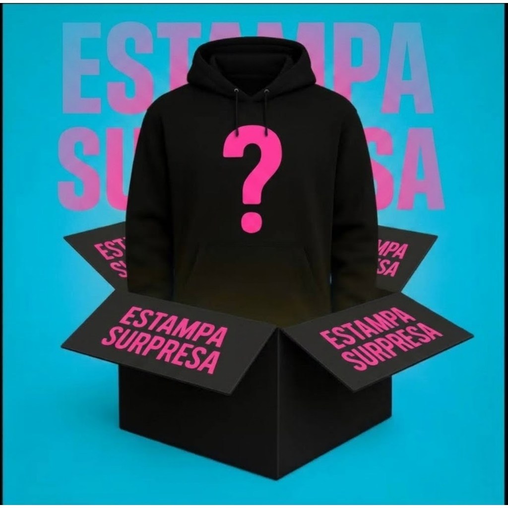 Moletom Infantil Menina E Menino Com Capuz E Bolso Canguru Estampa Surpresa Qualidade PREMIUM
