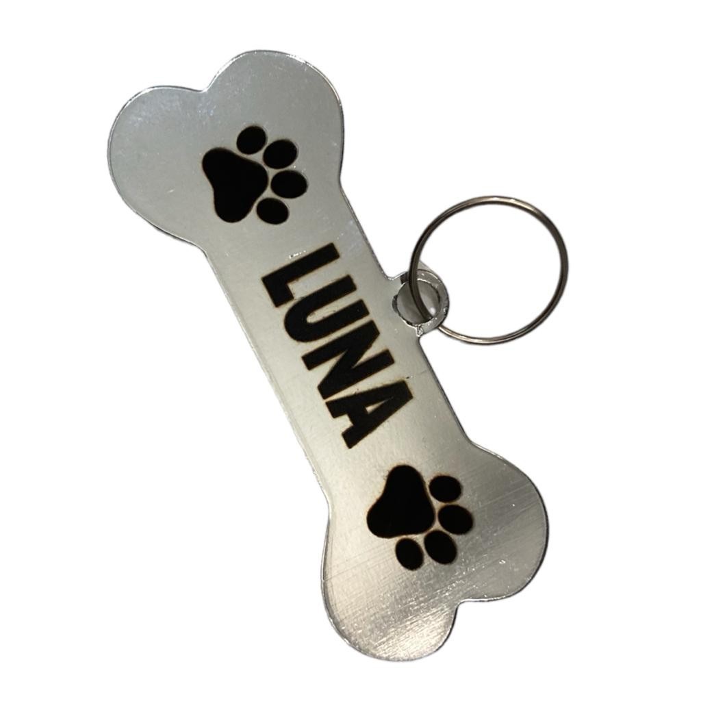 Placa  Identificação Pet Cães e Gatos Gravado Nome Telefone a Laser