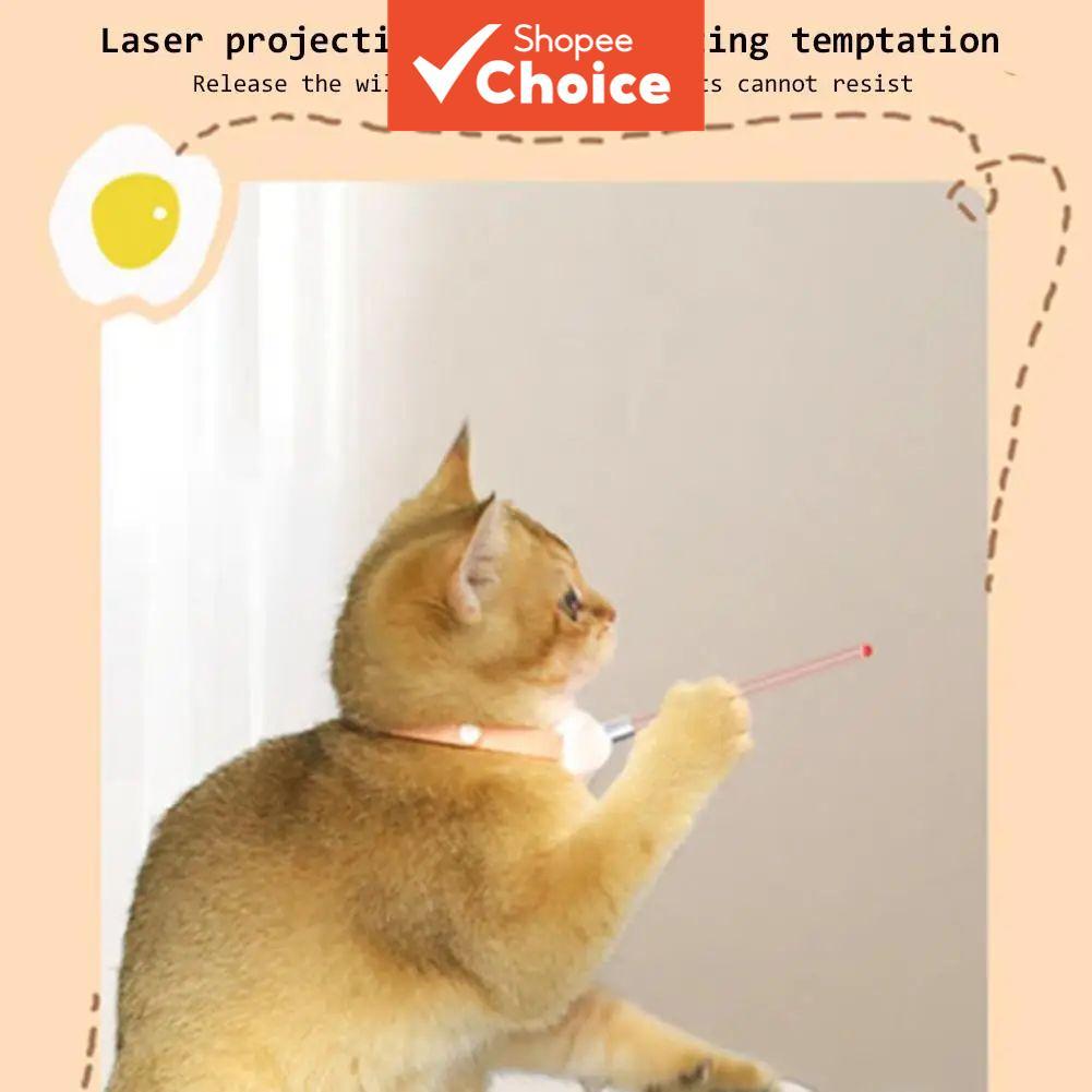 Brinquedo Automático a Laser para Coleira de Gatos, Brinquedo Interativo com Laser Automático para Gatinhos, Mãos