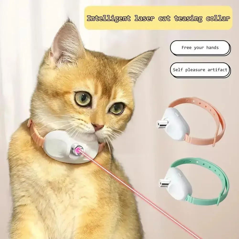 Coleira De Gato A Laser Inteligente , Brinquedo Automático Para Gatos , Mãos Livres Interativo Animais De Estimação Gati