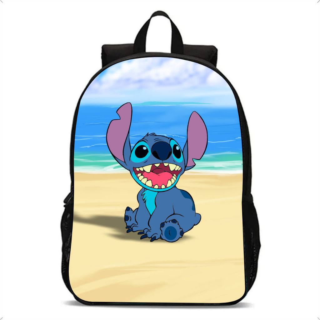 Mochila Escolar STITCH  Feminina Tecido Sublimado Estampa Digital Fashion