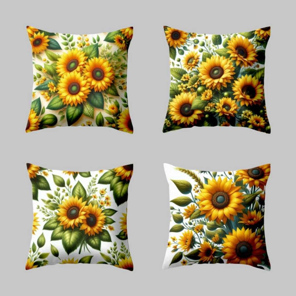 kit com 4 capas para almofada decoração sala quarto 45x45 oxford  estampa digital  sublimada c ziper