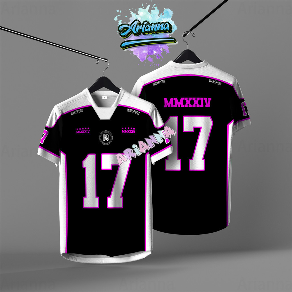 Arianna – Nome E Número Personalizados Gratuitos , Camisa Da NFL Edition , Camiseta Masculina De Manga Curta , Gola Retr