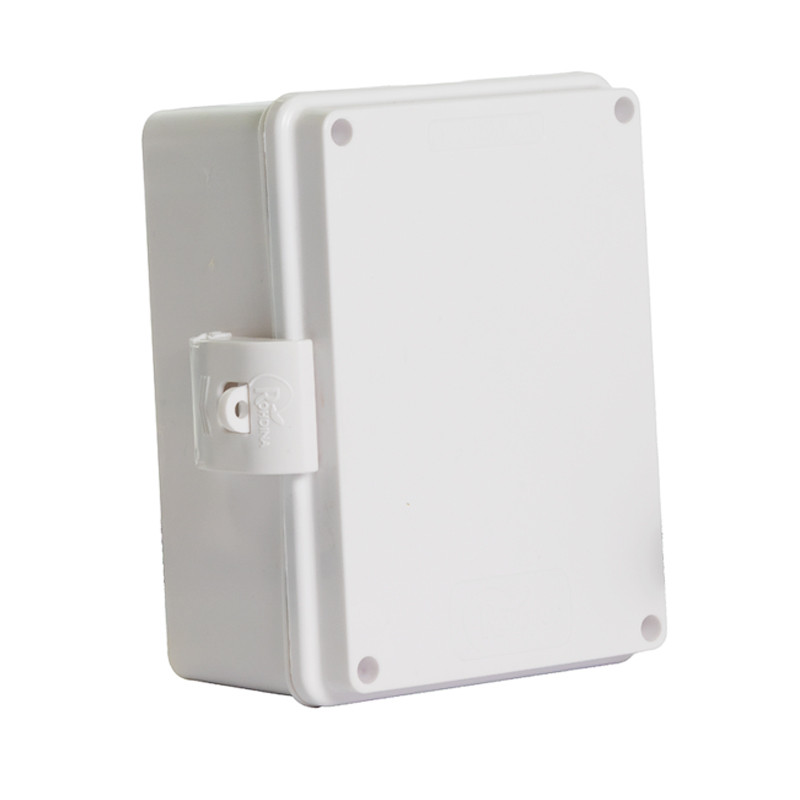 Caixa Standard Branca Tampa Opaca Ip68 Rohdina 160x120x80mm