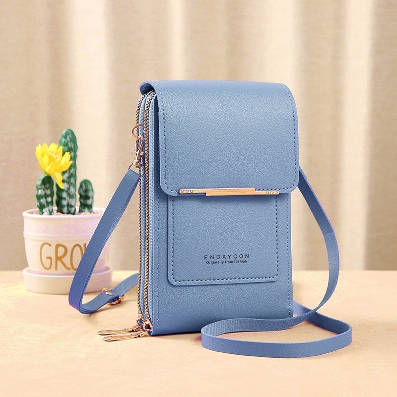 Bolsa Para Celular Feminina Bolsa De Couro Ombro Feminina Tocar Touch Cellular Multiuso IBoa Presentes