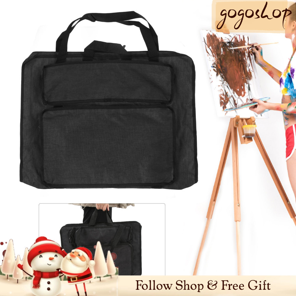Gogoshopp-br ZJchao Bolsa grande para portfólio de arte Bolsa de transporte vermelha com compartimento principal com