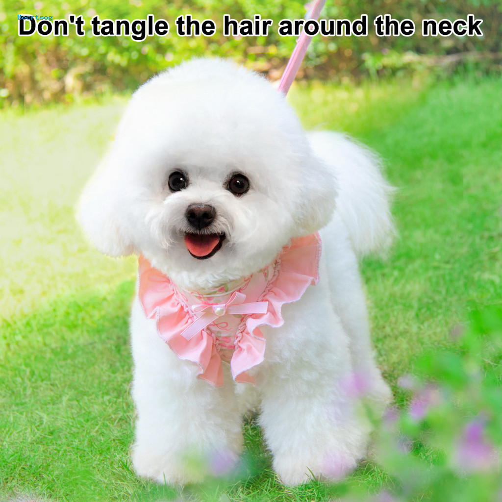 No Pull Dog Harness Vest Style Cute Floral with Leash for Small Dogs – Adjustable Puppy for Bichon Frise Teddy Pomeran