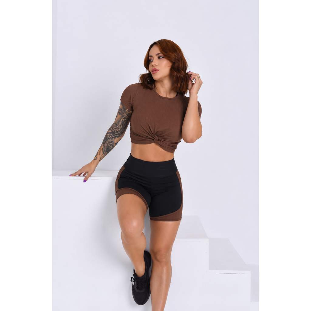 Cropeed Nozinho Dray Fitness Para Malhar Ideal Para Mulheres Que Busca Conforto e Estilo