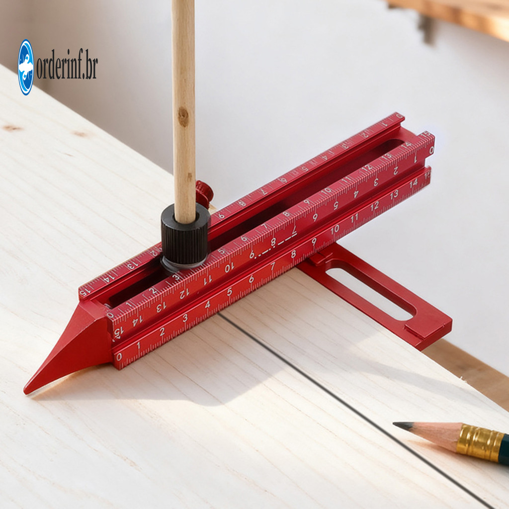 Cabinet Edge Alignment Tool Magnetic Base Spirit Level with Multi-function Scribing – Portable Aluminum Alloy Woodwork