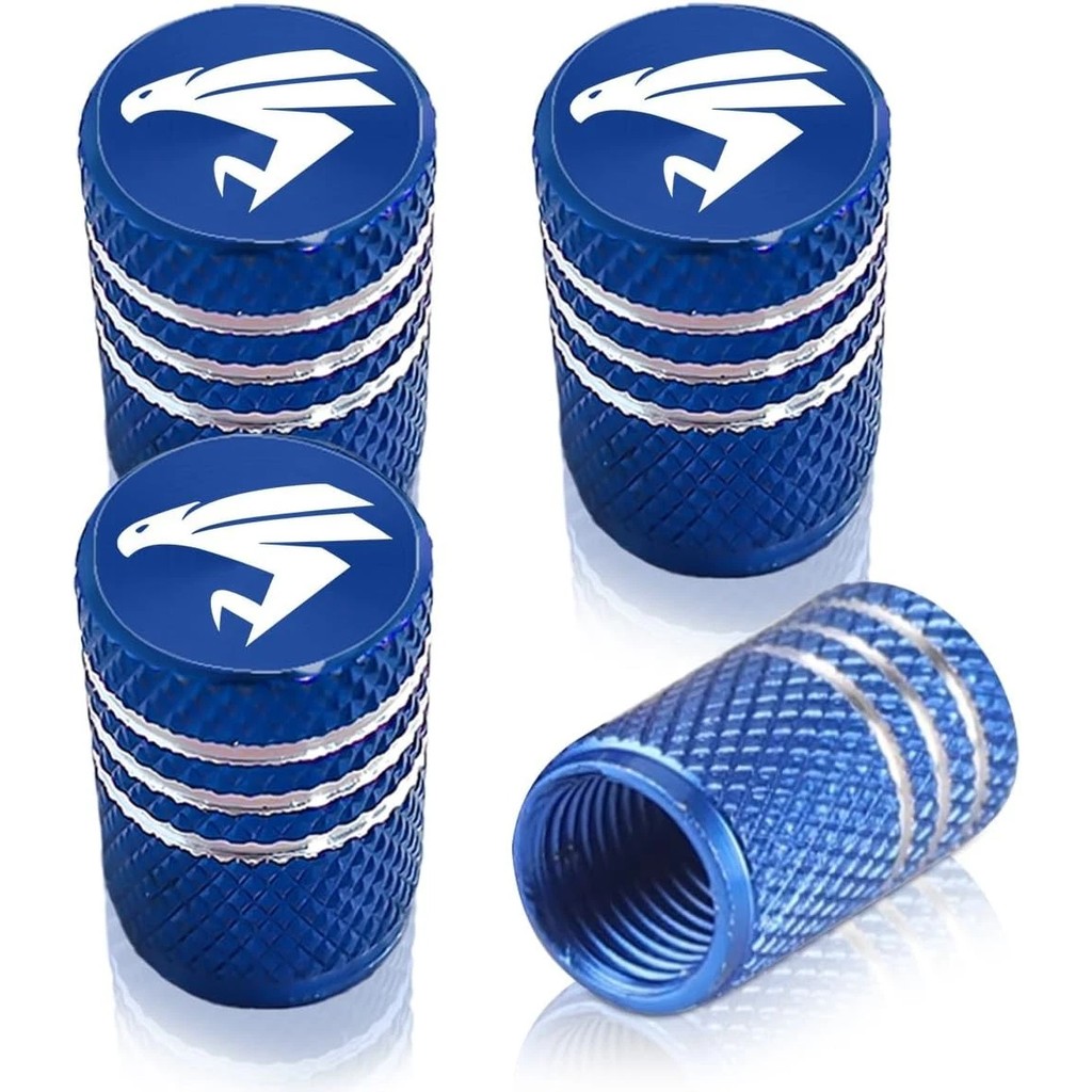 Toyota Harrier Logo Tire Valve Stem Caps Blue Aluminum Alloy Air Valve Dust Cove