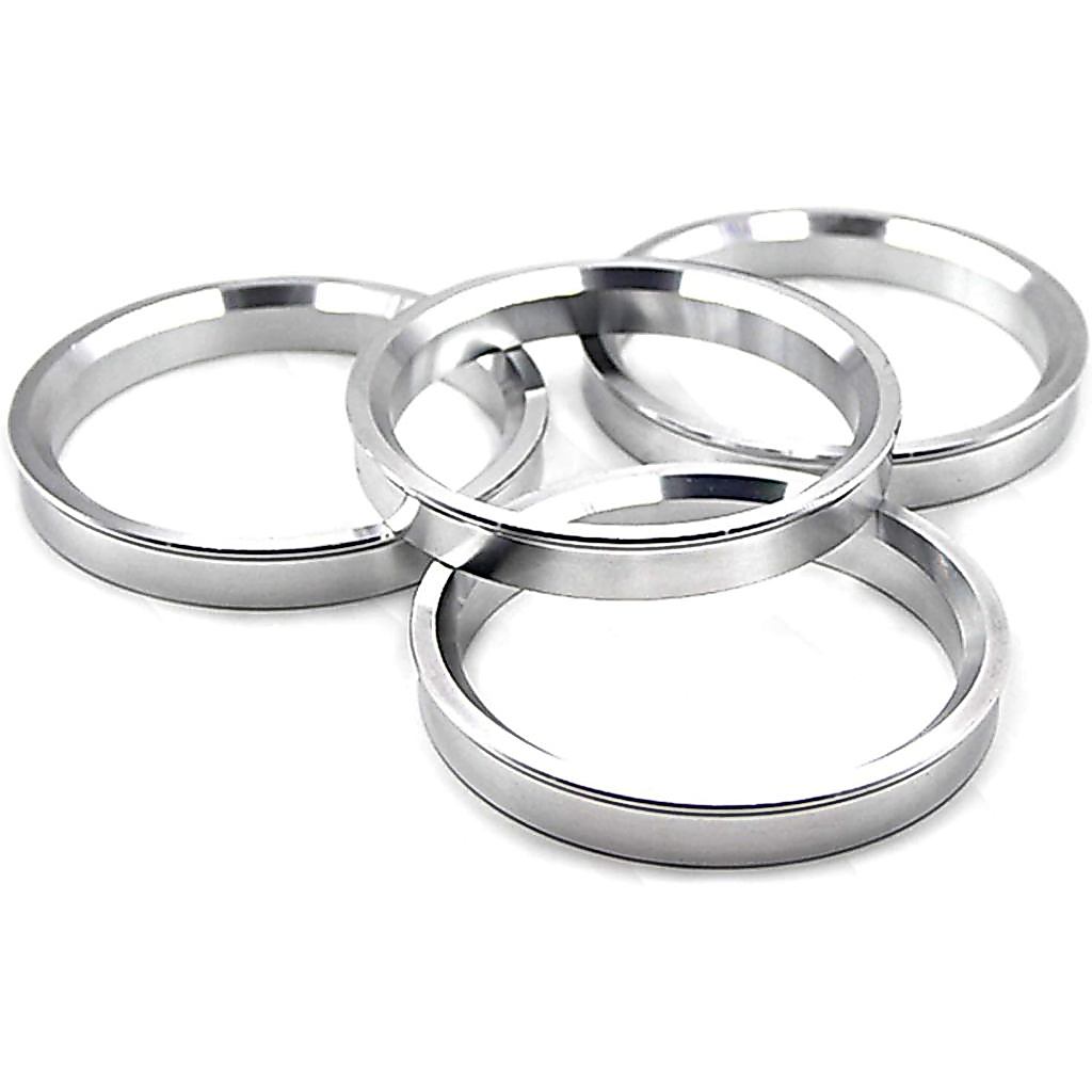 Alloy Aluminum Hub Centric Rings 72.6 to 63.4, Set of 4 - Performance Spigot Hubrings fit 63.4mm Vehicle Hub and 72.6mm