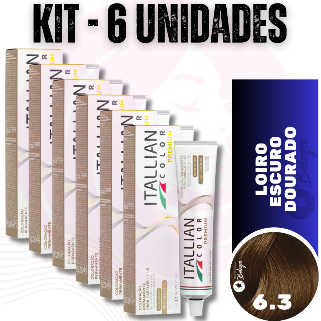 6 Colorações Nº 6.3 Itallian Color Tinta Color Silk 60gr