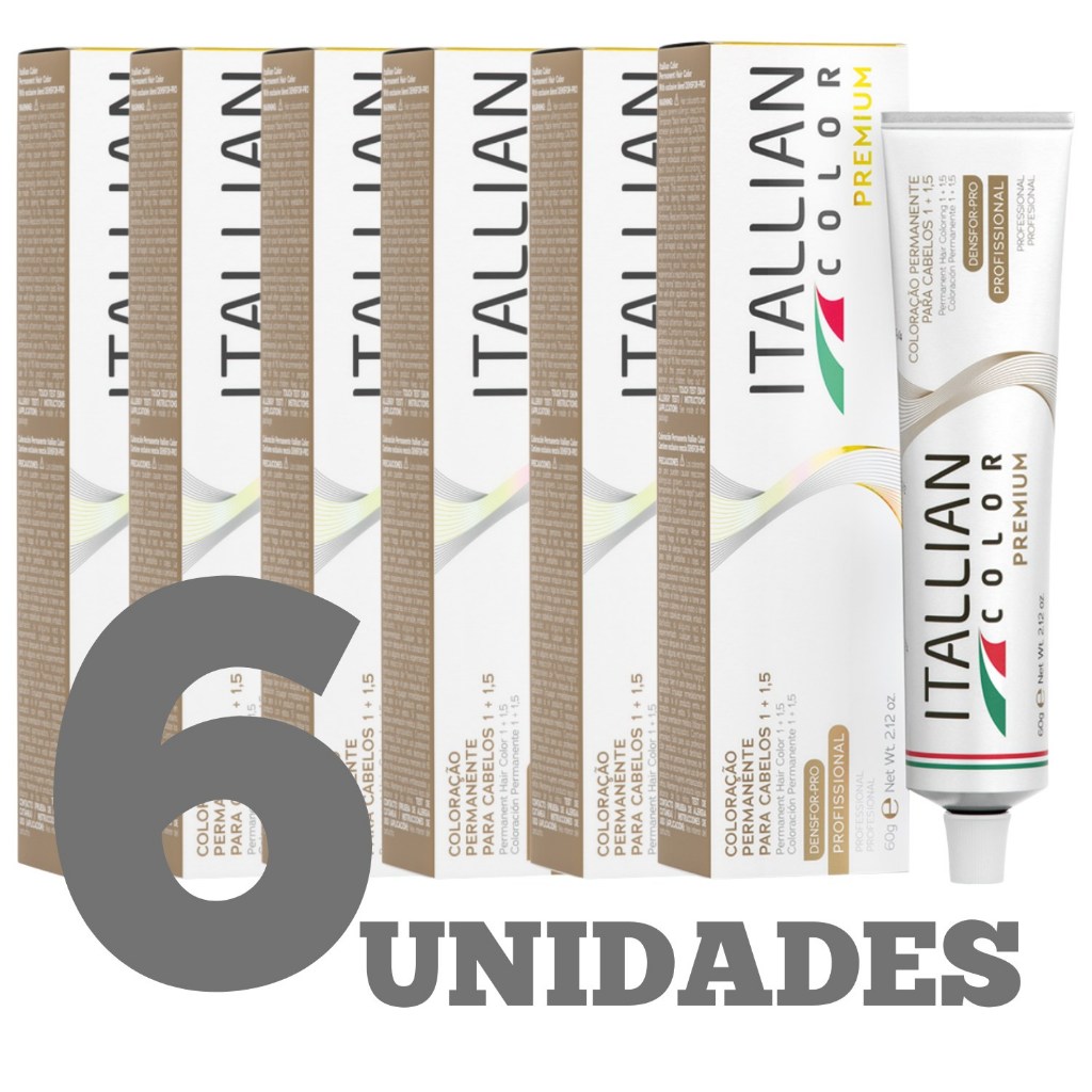 6 Colorações 3.0 Itallian Color Tinta Color Silk 60gr
