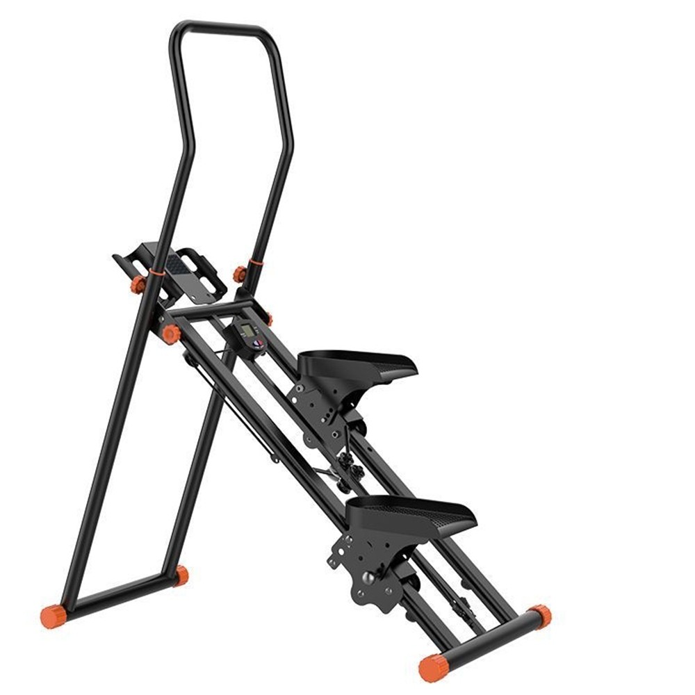 Simulador de Escada Multifuncional - 3 em 1 (Corrida/Step), Ajuste Altura, Tela LCD, Carga 150kg, para Casa