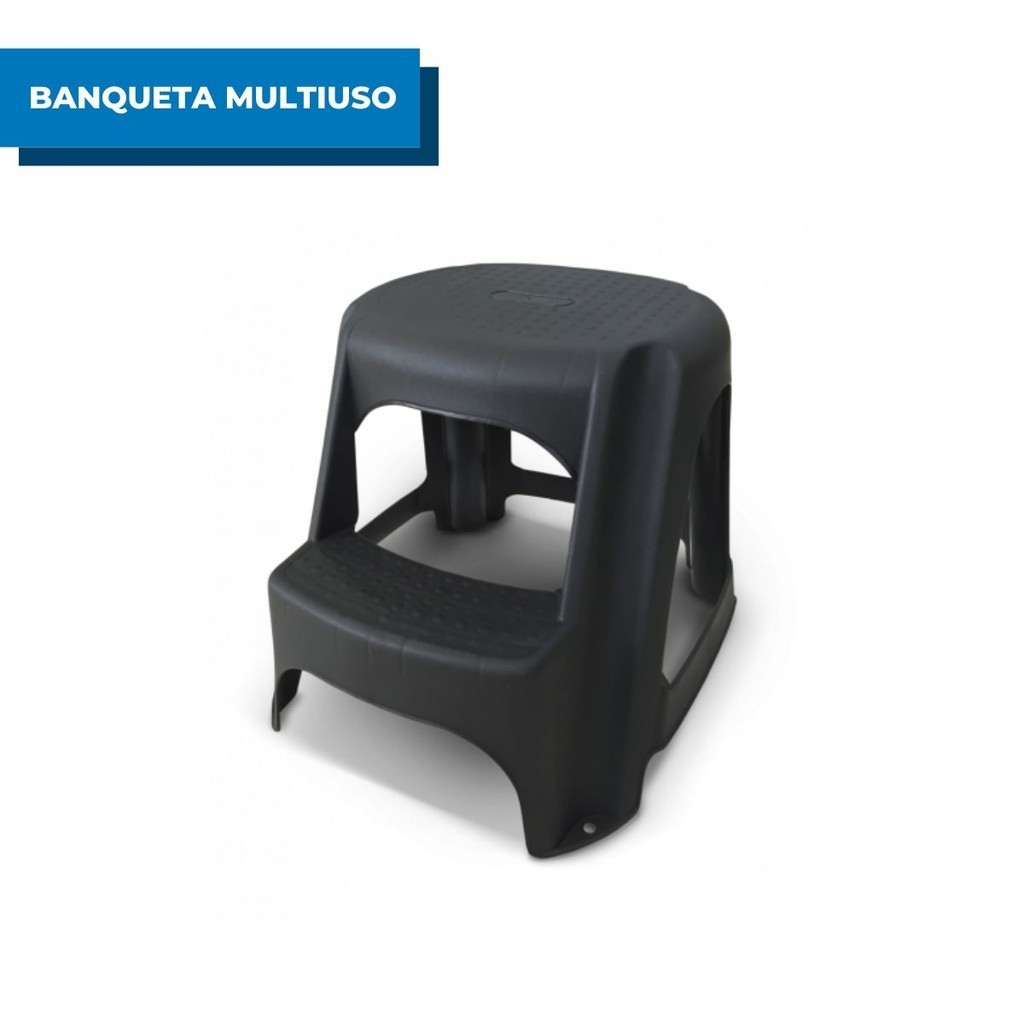 Banqueta Step Multiuso com 2 Degraus Super Resistente Suporta até 100kg