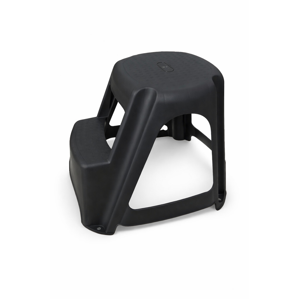 Banqueta Step Multiuso 2 Degraus Preta Arqplast