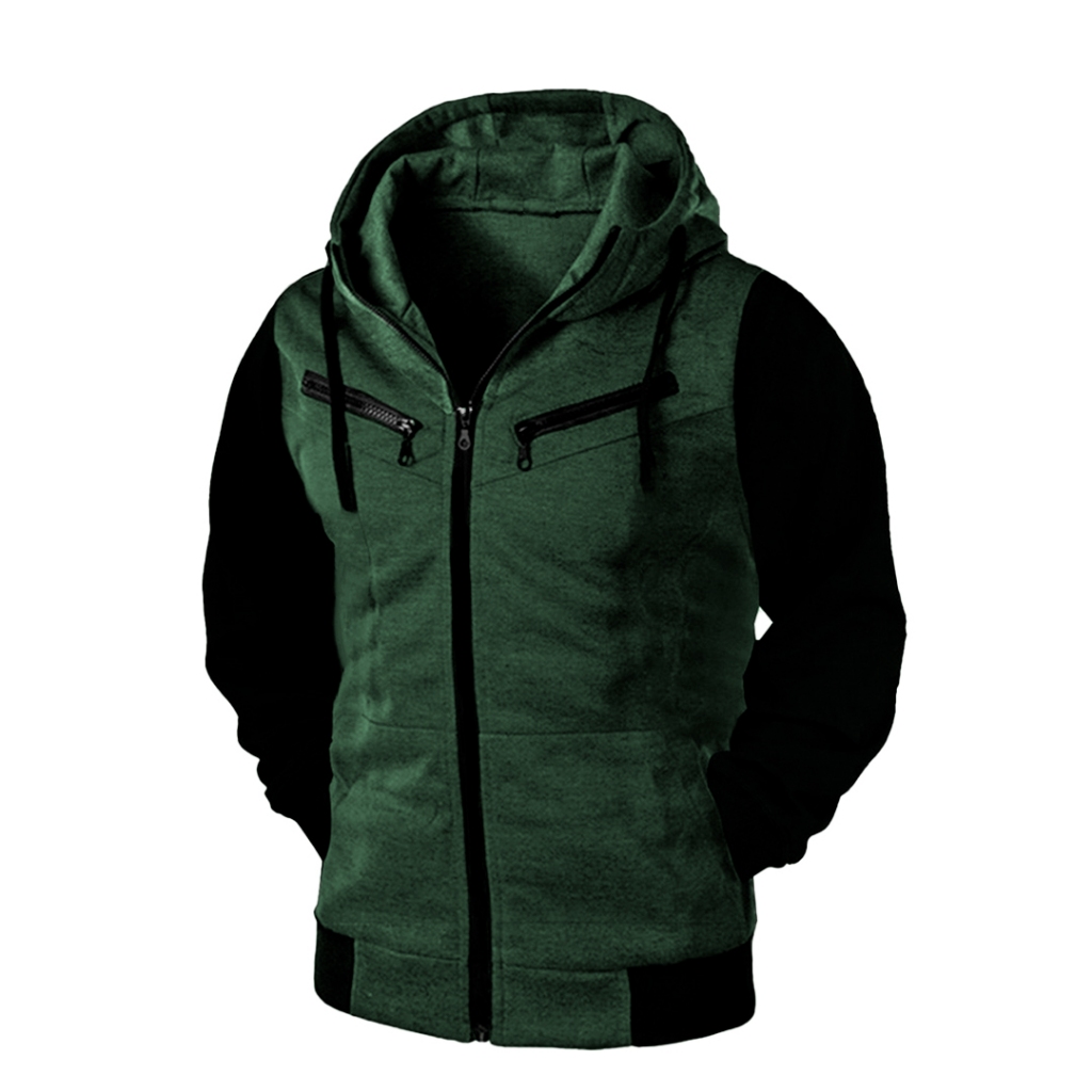 Moletom Raglan De Zíper e Capuz  Feminino e Masculino