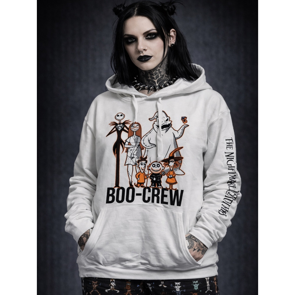 Dihani Pesadelo Antes do Natal Crânio Jack Zombie Gótico Dark Rock Fleece Raglan Moletom com Capuz Reunindo
