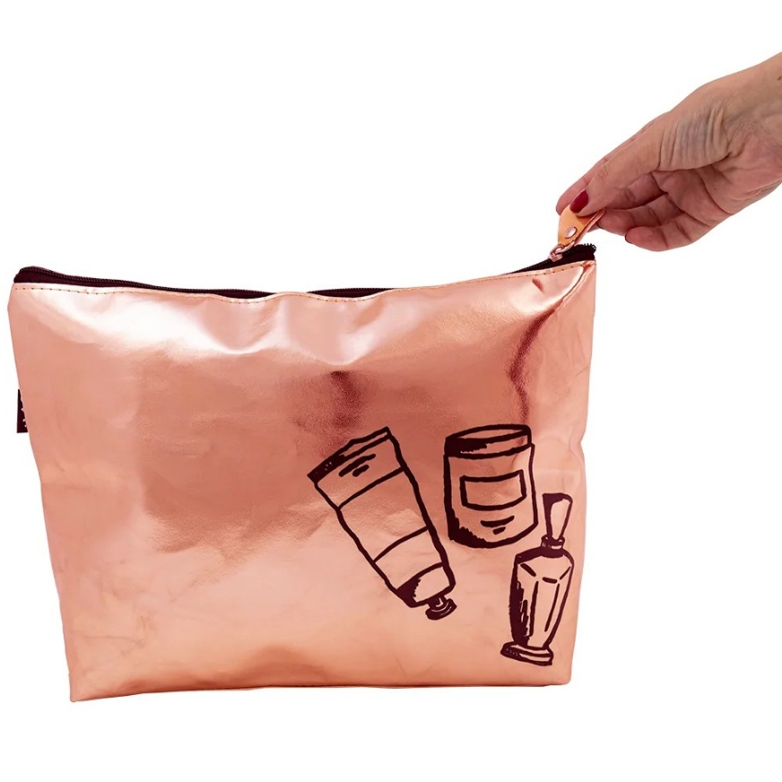 Necessaire Bolsa de Mão - Make Up Rose MAQUIAGEM MAKE UP