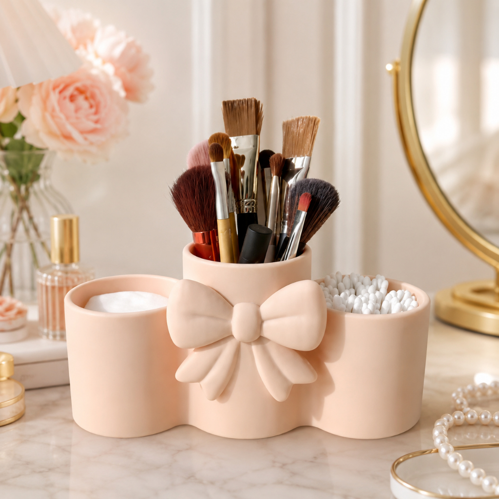 Organizador Multiuso com Laço – Porta Pincéis e Acessórios