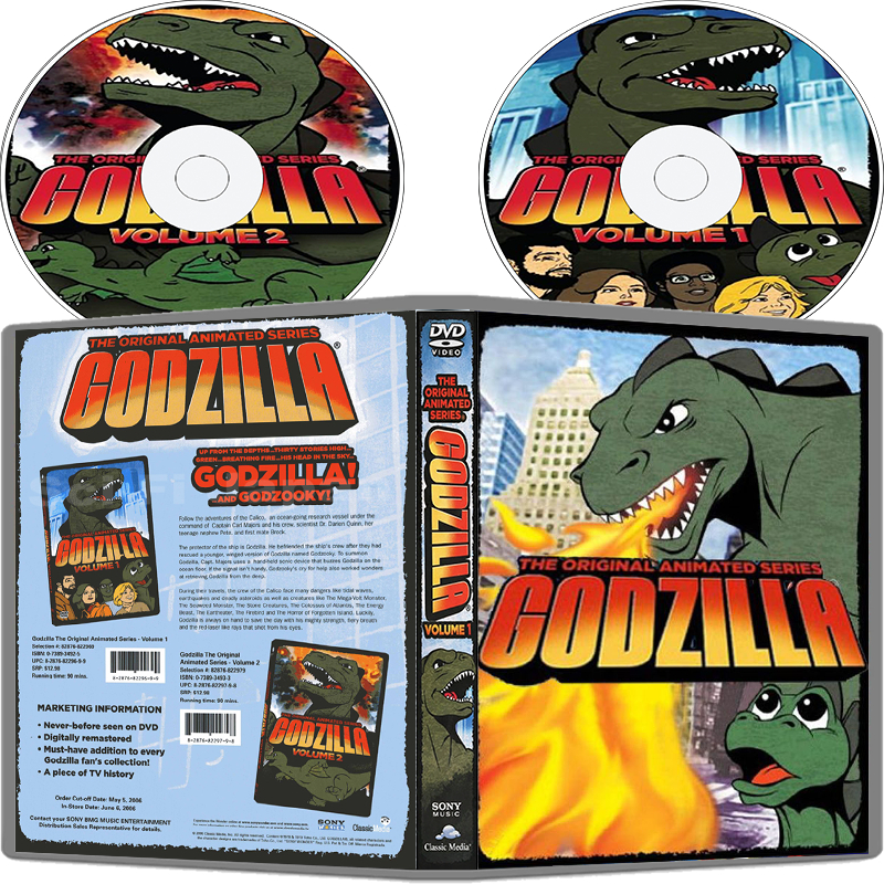 DVD - Godzilla Completo Desenho de (1978) da Hanna Barbera Em 2 Discos (Qualidade de Época)