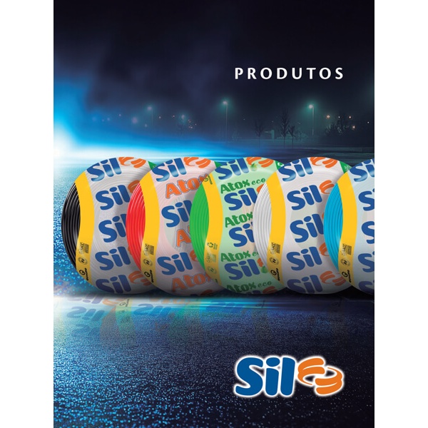 Cabo Flexível 2,5mm 100m 750V SIL Fios 100 METROS - PRETO