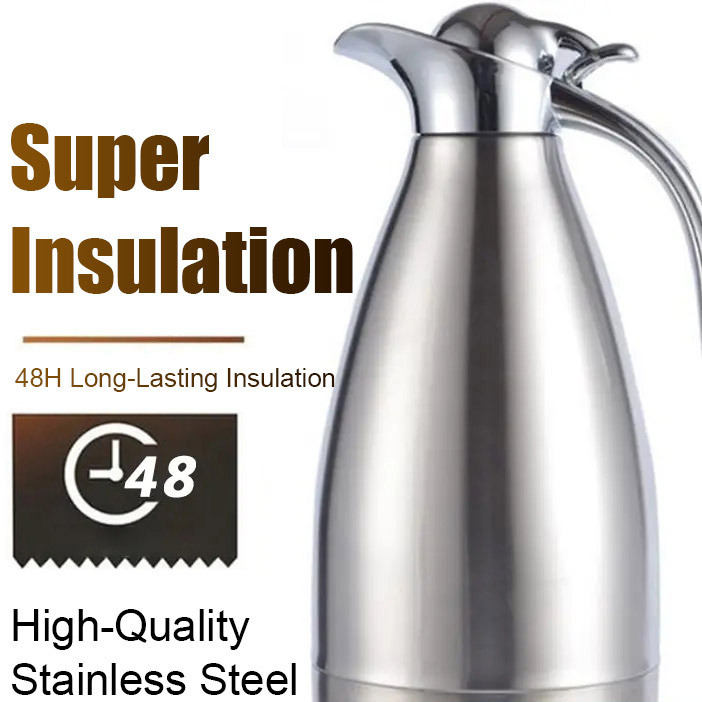 [Isolamento a Vácuo] 304 Stainless Steel Thermal Flask Vacuum Insulated Double-Wall Water Bottle for Coffee/Household/Ho