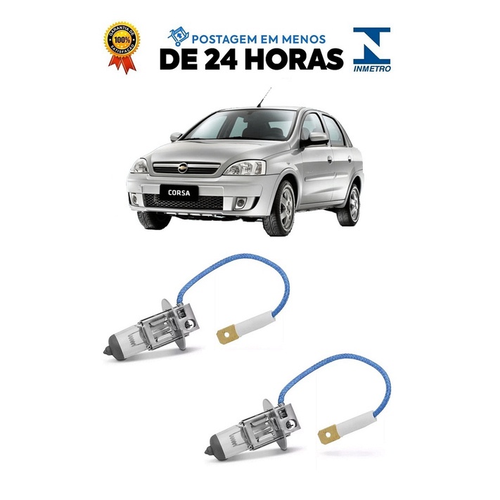 Par Lampada Farol de Milha Corsa Montana 2003 2004 2005 2006 2007 2008 2009 2010 2011 2012 H3
