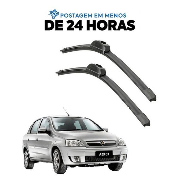 Kit Palheta Limpador Parabrisa Corsa 2003 2004 2005 2006 2007 2008 2009