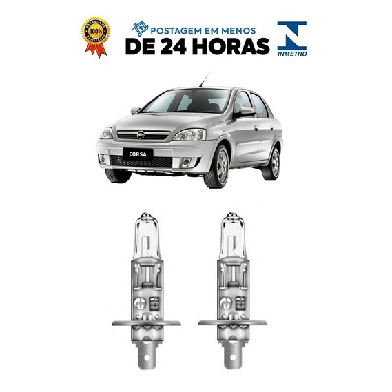 Par Lampada Farol Alto Corsa Montana 2003 2004 2005 2006 2007 2008 2009 2010 2011 2012 H1