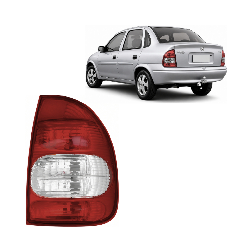 Lanterna direita Corsa Sedan Classic 2000 2001 2002 2003 2004 2005 2006 2007 2008 2009 2010 Fumê