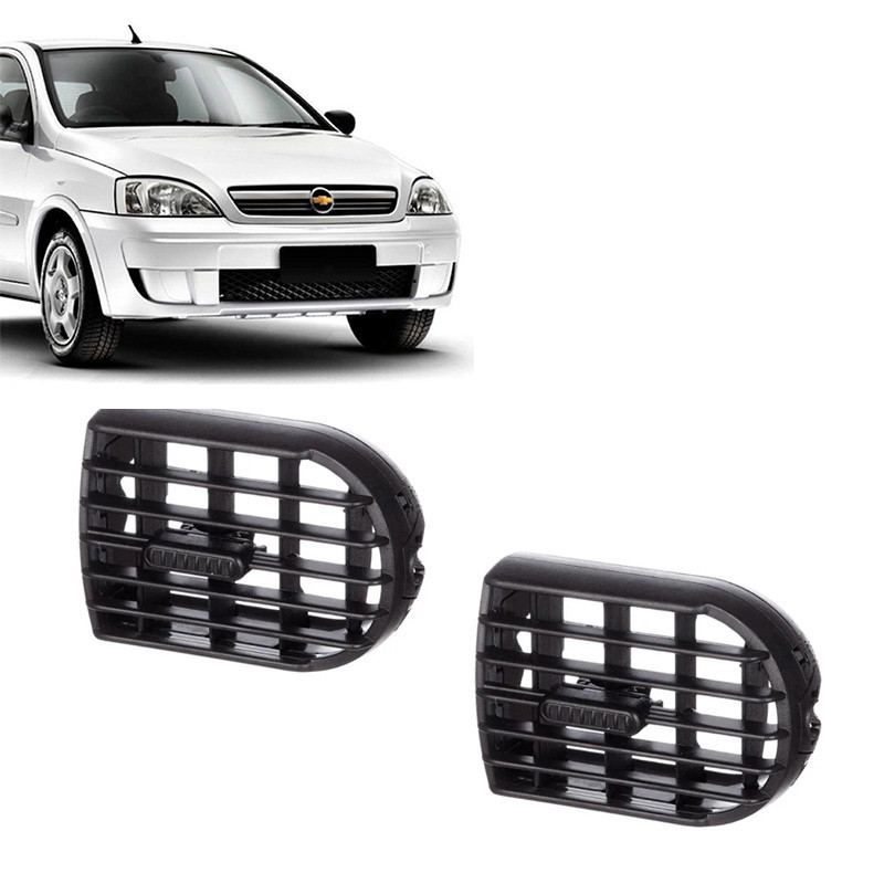 Par Difusor Saída de Ar Central Lateral Corsa Maxx Joy Premium Montana 2003 2004 2005 2006 2007 2008 2009 2010 2011 2012