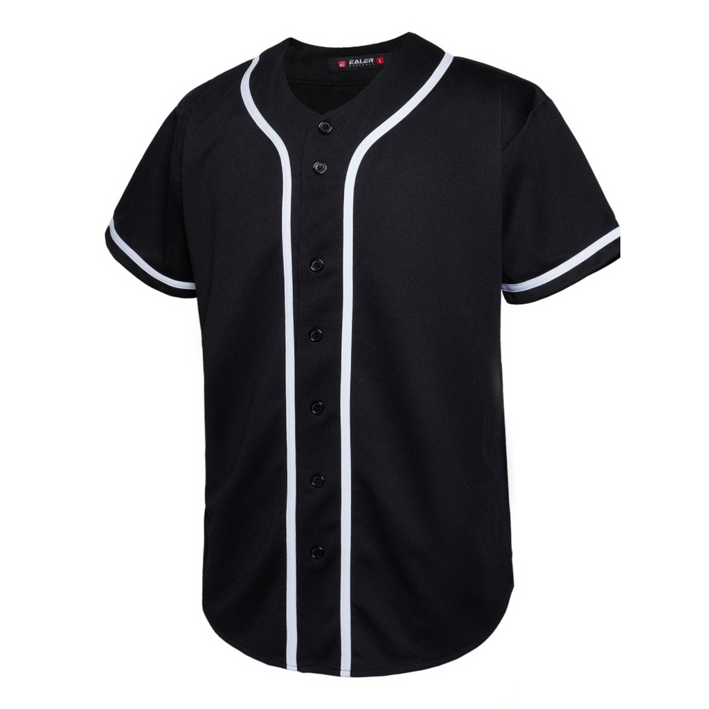 EALER Yile Uniforme de beisebol Cardigan Meia manga Uniforme de beisebol americano Uniforme Casual Uniforme de beisebol