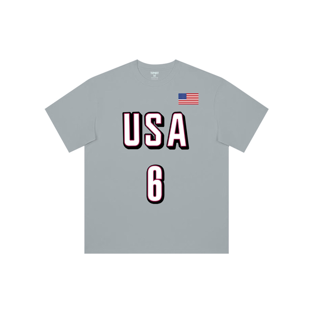 TIP-OFF Equipe Americana James Basquete Esportes Solto Secagem Rápida Camiseta de Manga Curta Jersey Uniforme de Tiro Ma