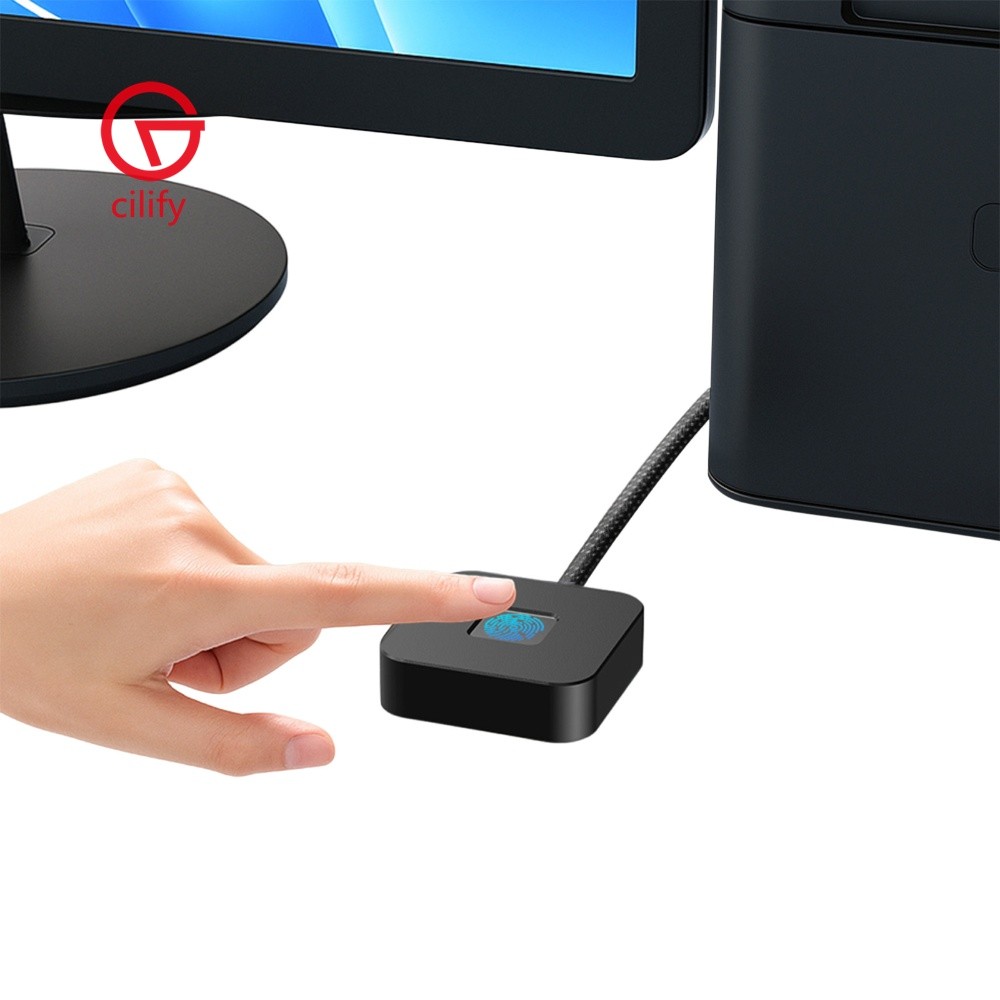 Leitor De Impressão Digital USB Portátil Registrador Biométrico Login Para Windows 10/11
