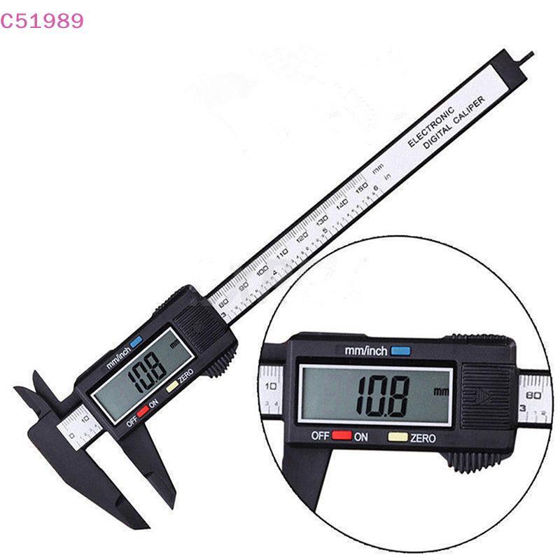 [kaan] 150mm 6 Polegadas LCD Digital Eletrônico Fibra De Carbono Vernier Caliper Micrômetro BR