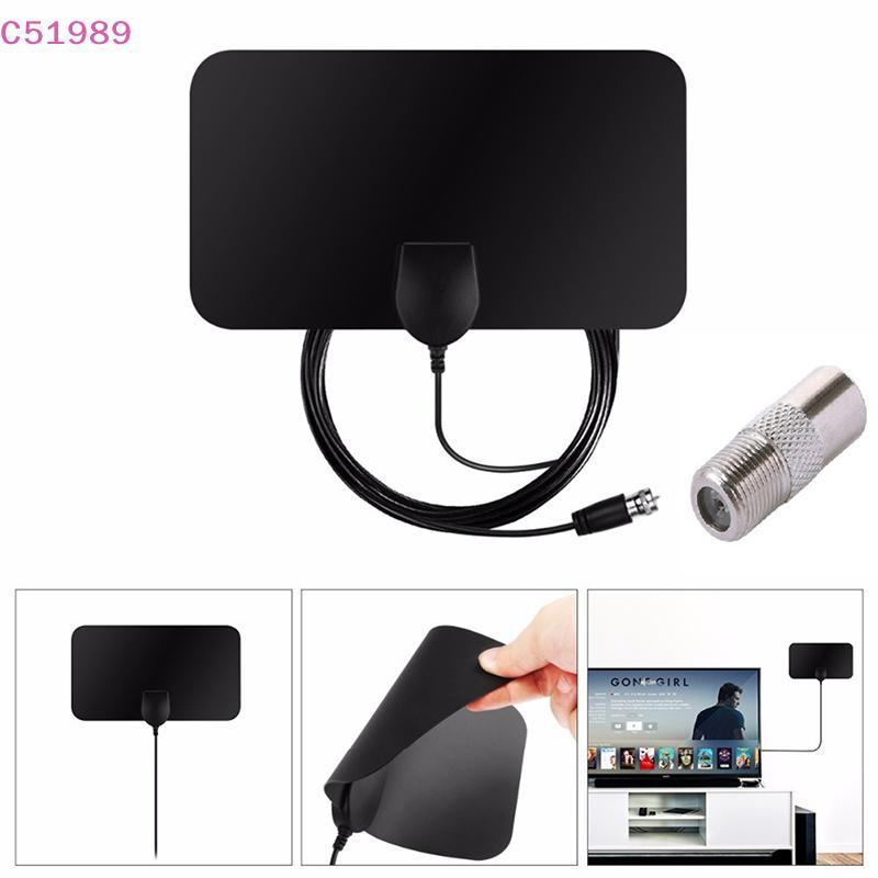[kaan] Antena De TV HDTV Plana HD Digital Interna Amplificada Com Alcance De 50 Milhas BR