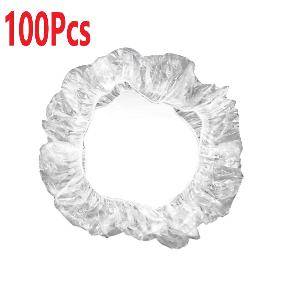 100 Pçs/Set Universal Carro Descartável Transparente Capa De Volante Elástico À Prova Dwaterproof Água Plástico Proteção