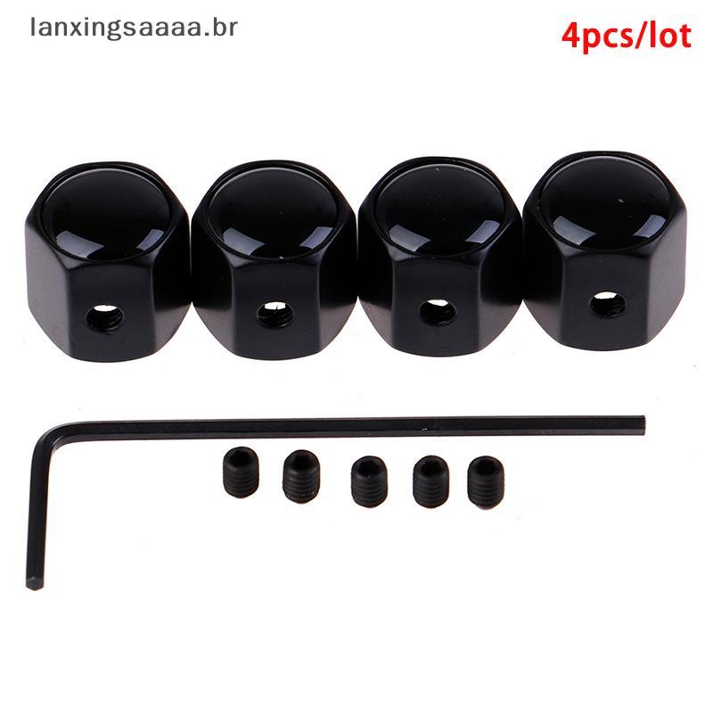 [LAXA] 4 Pçs/set Universal Tampa Da Válvula Do Pneu Roda Carro Anti-Roubo BR
