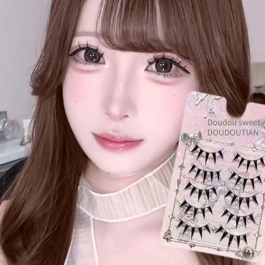 Siga Sakura Girl Adesivos Cílios de beleza japonesa Muito lindos! Lei Lei Cute Girl Cílios Superiores Espelhamento Ponta