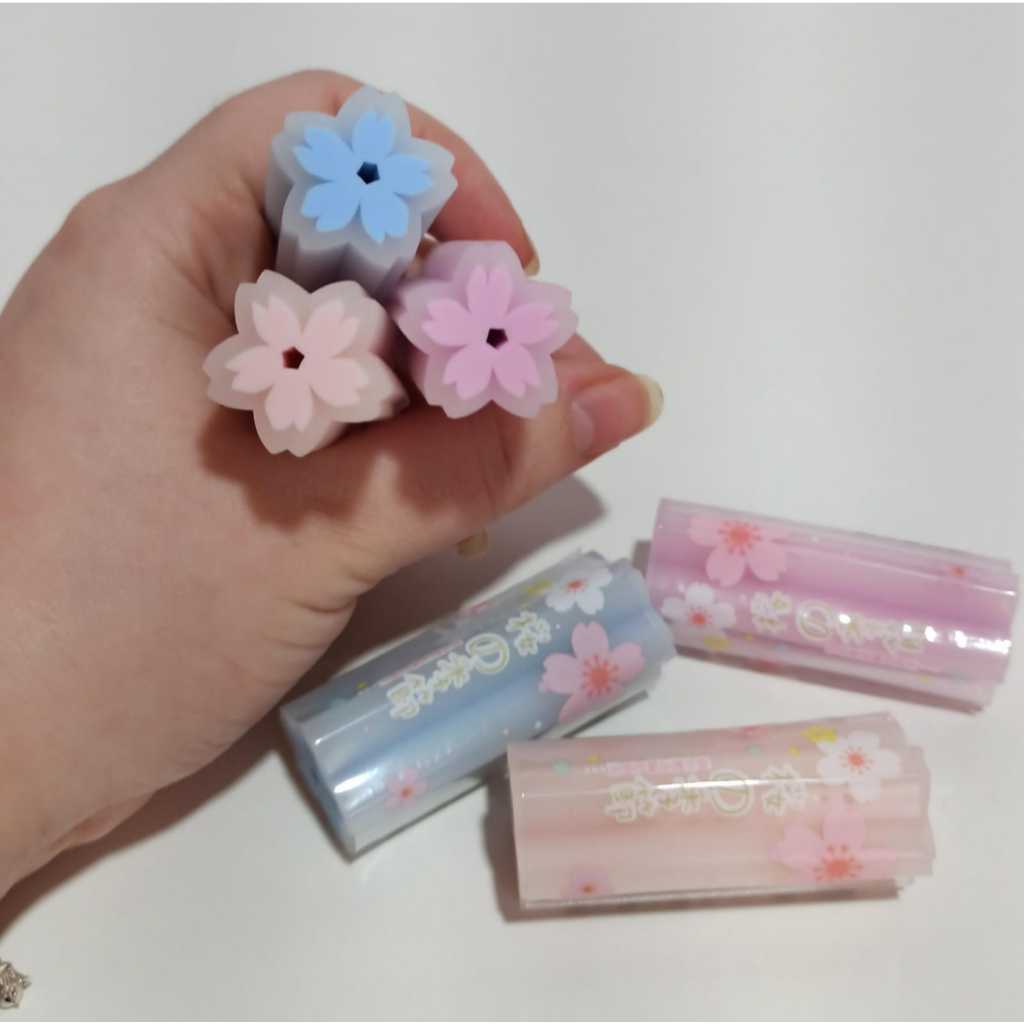 Borracha Gel - Flor de Sakura Flor de Cerejeira Fofa Kawaii Japão Cute