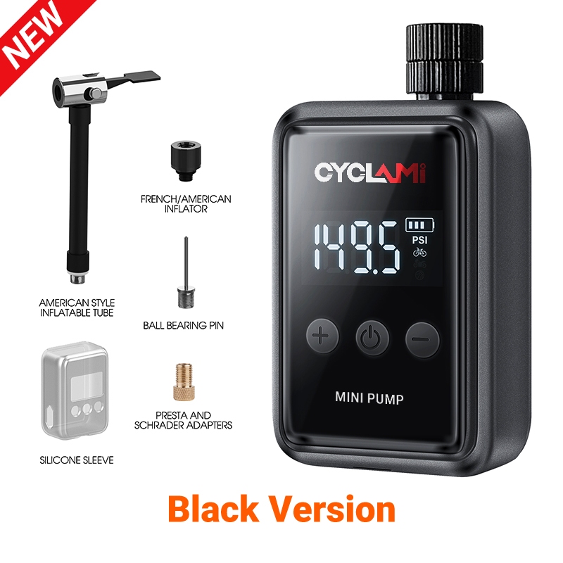 Bomba De Ar Elétrica Portátil Para Bicicleta , 150 PSI , MINI Compressor Recarregável Rápido , Inflador De Pneus Display