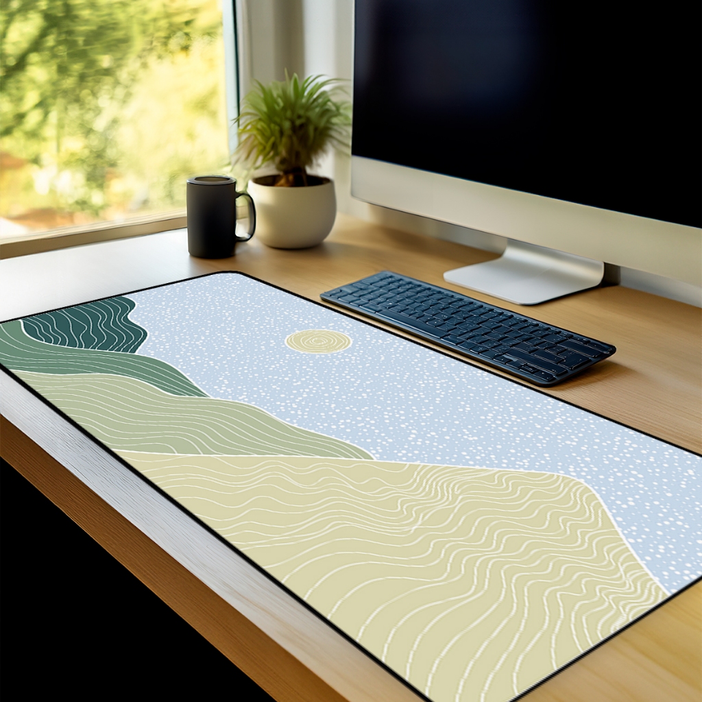 Mouse Pad Gamer Chinese Antiderrapante Grande 70x35 80x35 90x40 90x50 cm borda costurada