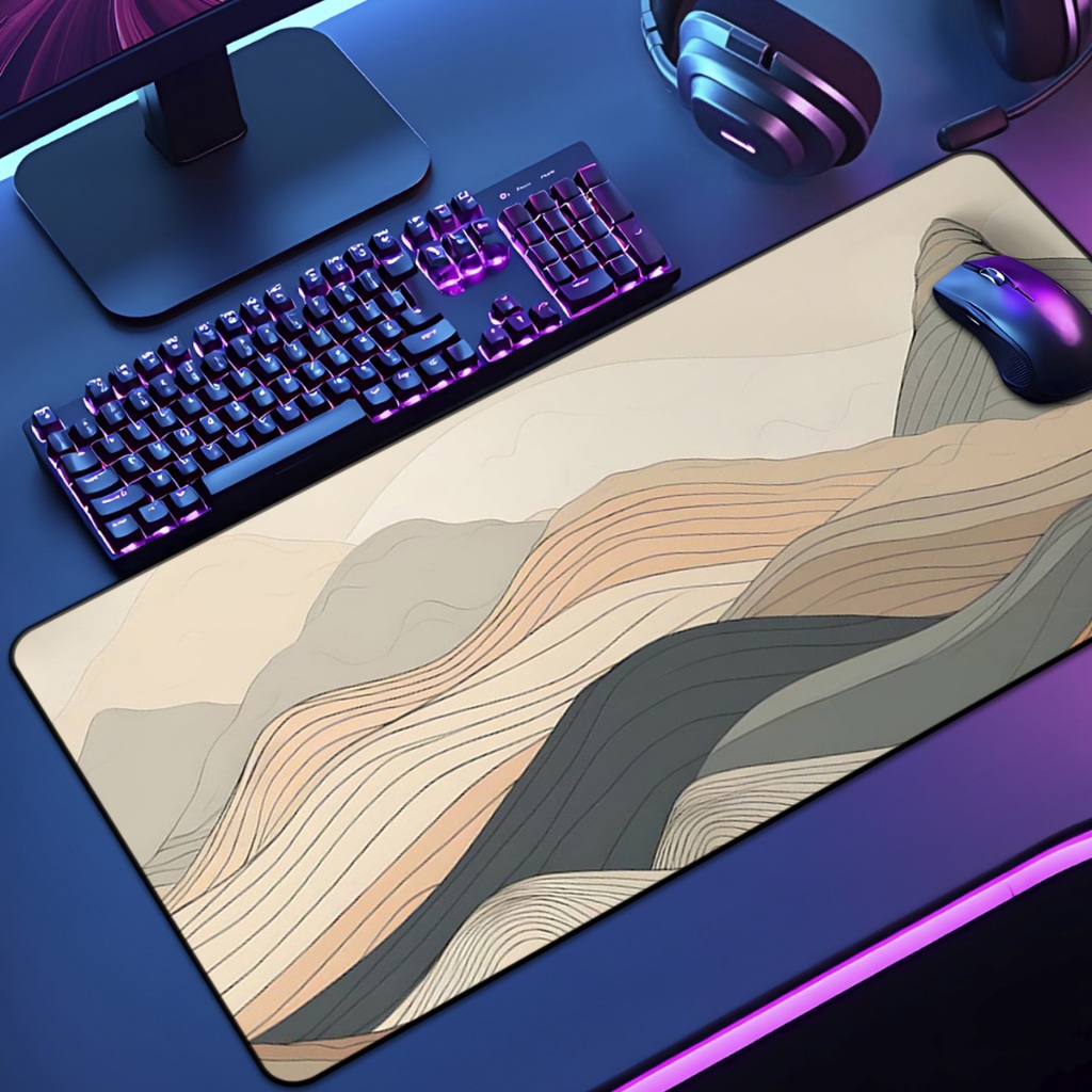Mouse Pad Grande Gamer Chinese 65x30 70x35 80x35 90x40 90x50 120x60 Antiderrapante Borda Costurada