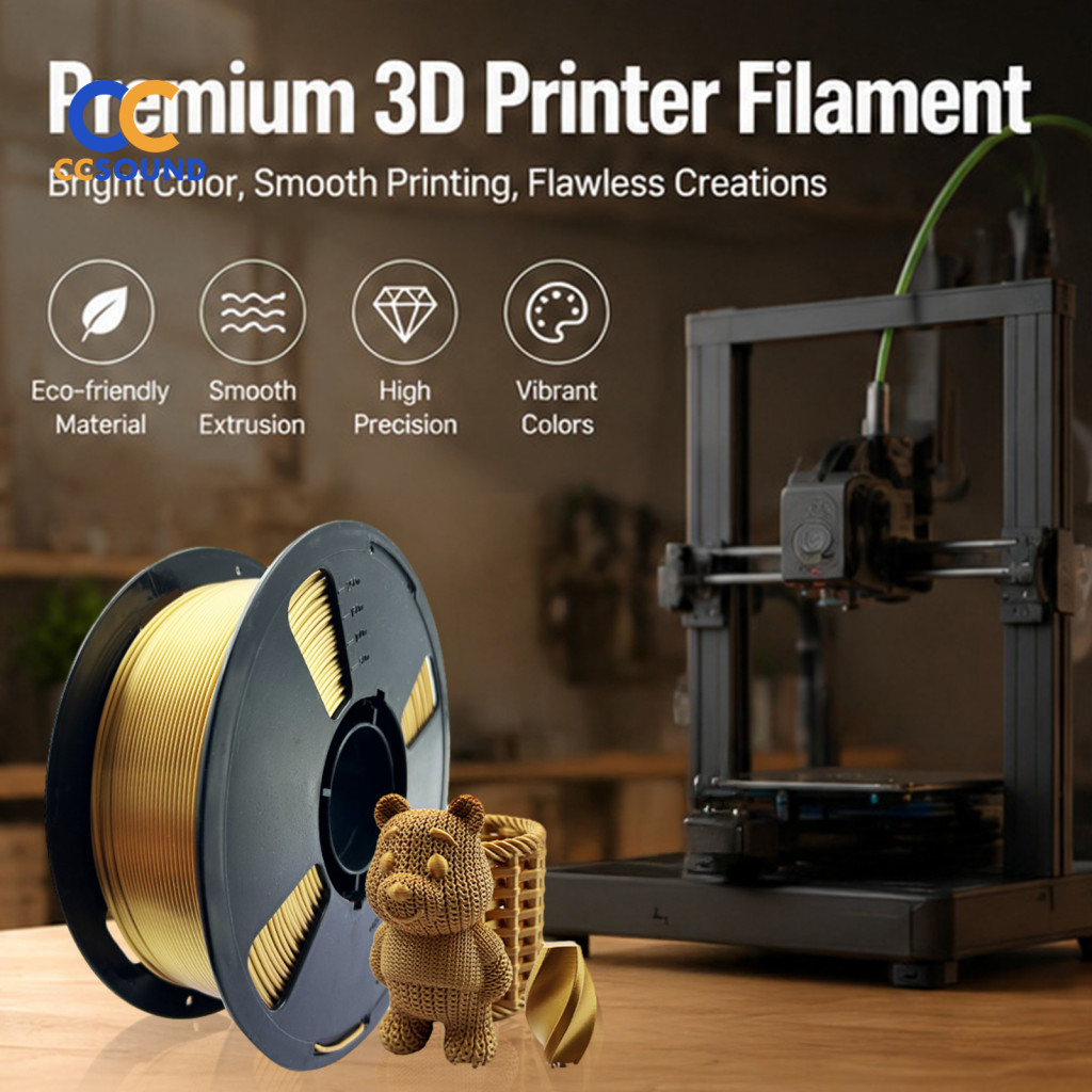 Professional Printing Filament 3d Printer Silk Pla 1.75mm 1kg Spool – High Speed Strong for Most Fdm Printers Smooth F